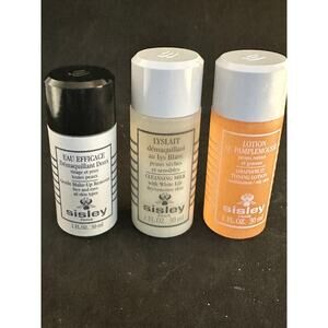 NIB Sisley Travel kit Makeup Remover, Cleanser, Grapefruit Toner 1 oz each